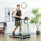 Tapis de course Fitness électrique pliable - .fr x FFHandball - 1 à 10 Km/h écran multifonctions - puissance 500 W-1