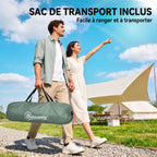 Tente de camping 2 personnes camouflage tente dôme légère ventilée facile à monter avec portes zippées-6