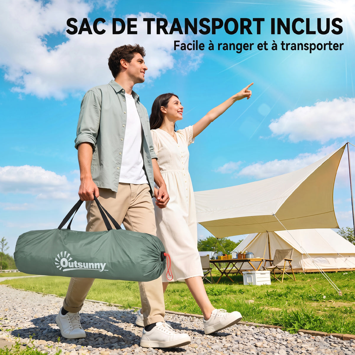 Tente de camping 2 personnes camouflage tente dôme légère ventilée facile à monter avec portes zippées-6