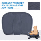 Repose-pied ergonomique de bureau hauteur et inclinaison réglables 45L x 34l cm gris-4