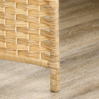 Paravent intérieur en bois 3 panneaux séparateur de pièce pliable pour salon chambre 135 x 180 cm bois naturel-8