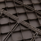 Caillebotis - Dalles terrasse - Lot de 18 - emboîtables, Installation très Simple - Petits Carreaux Composite Plastique-3