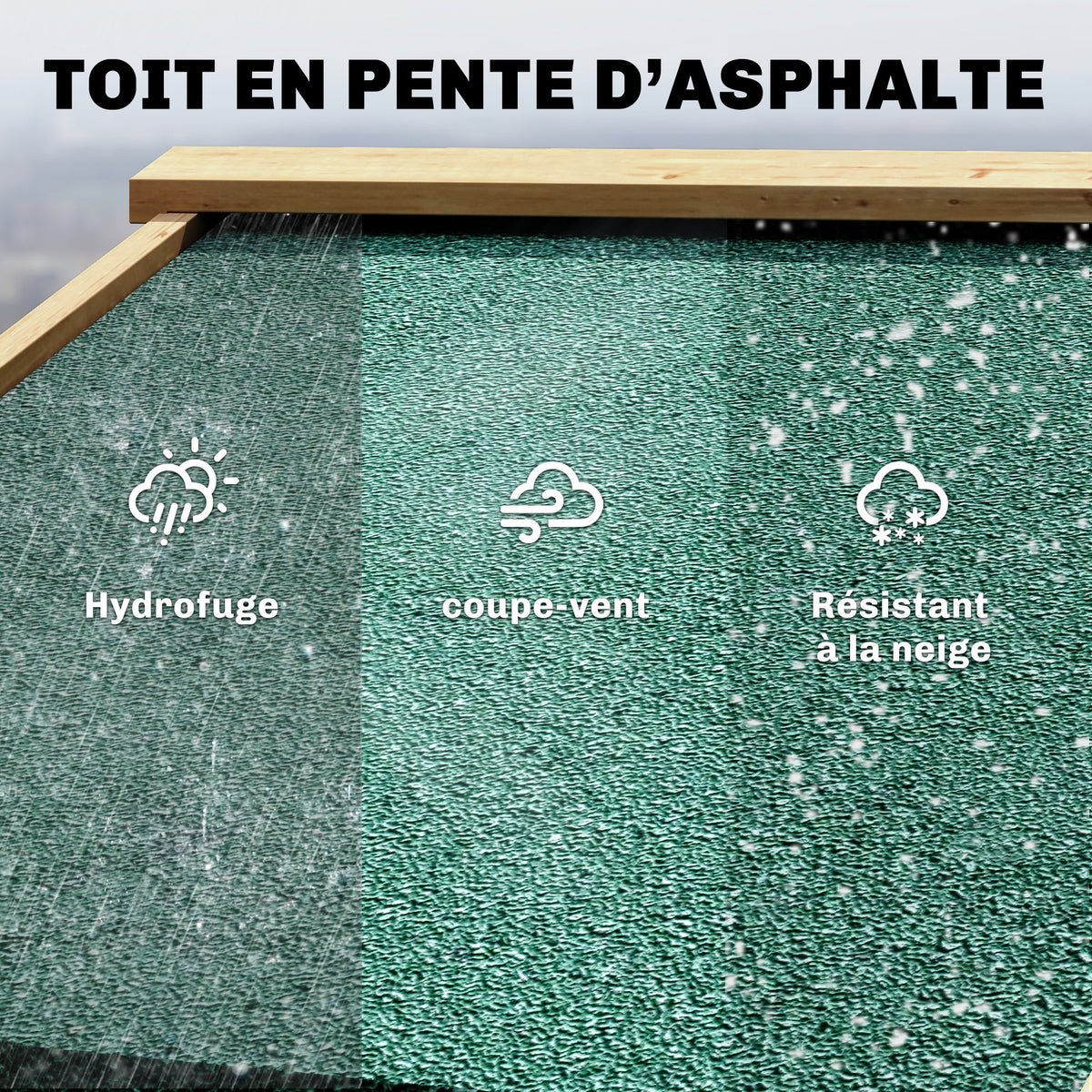 Abri de jardin Armoire de jardin pour outils avec Étagères et Fenêtres en Acrylique, 128 x 57,5 x 197 cm marron clair-5