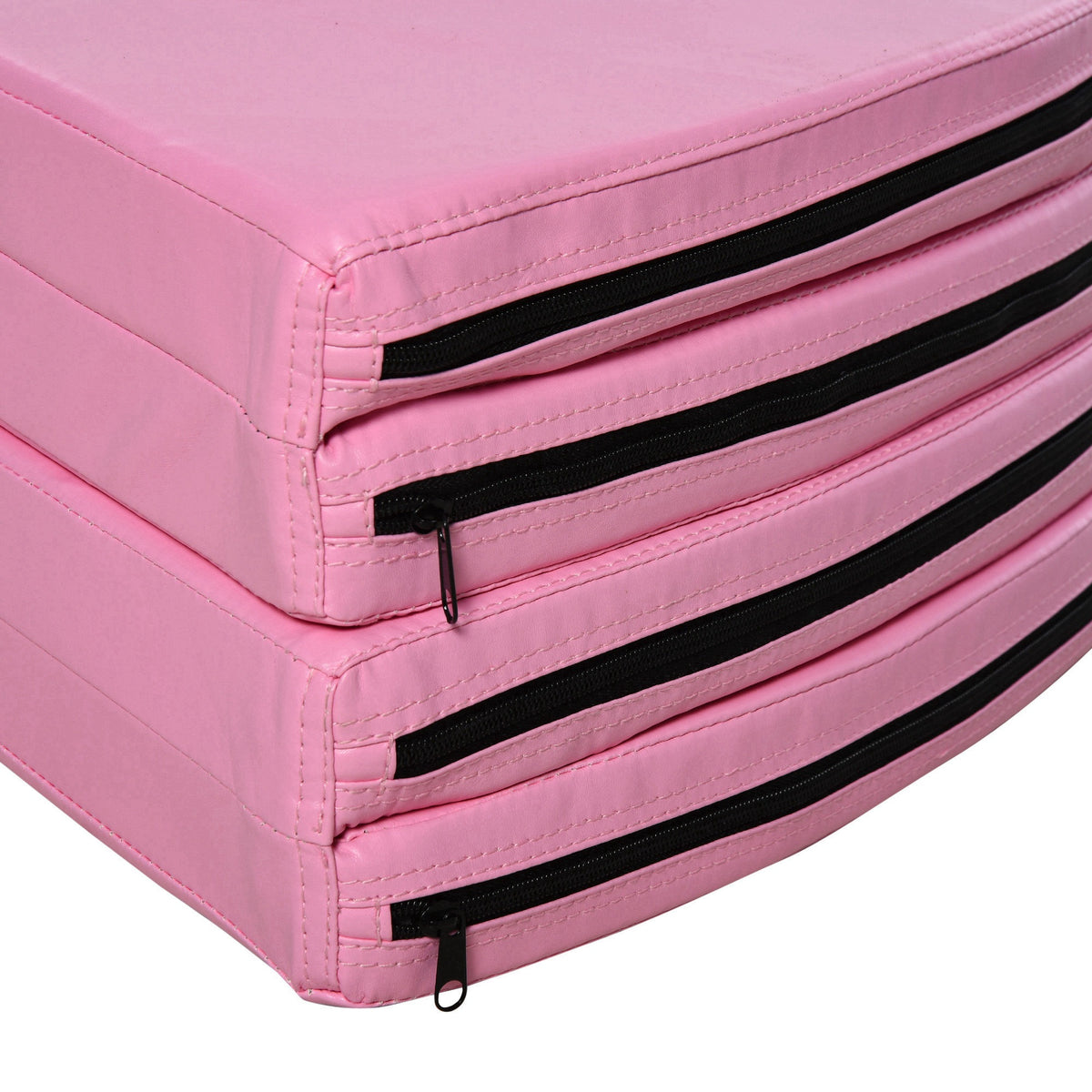 Tapis de Pole Dance Pliable - Tapis de Protection Ø 150 cm Épaisseur 5 cm - Revêtement Plastique Rose-7