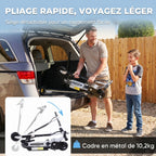 Trottinette électrique 120 W pliable pour enfant de 6+ ans hauteur guidon et selle réglable 10 Km/h max. noir-5