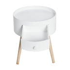 Lot de 2 tables basses - table de chevet - table de nuit ronde - design scandinave table d'appoint bout de canapé-6