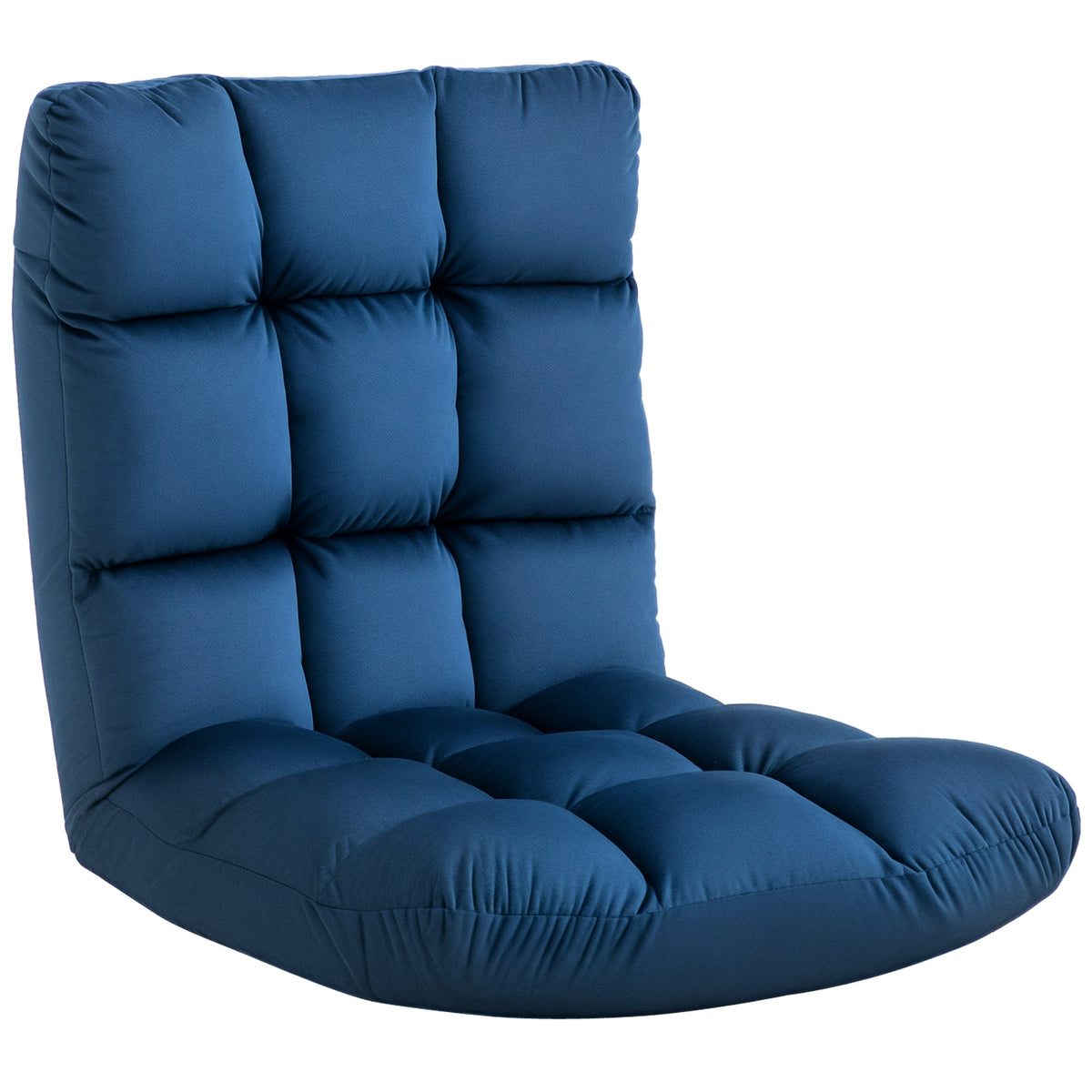 Fauteuil Convertible Fauteuil Paresseux Grand Confort Inclinaison Dossier Multipositions 90°-180° Bleu Roi-0