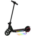 Trottinette électrique pour enfants 6-14 ans scooter électrique pliable pour enfants vitesse max 14 km/h aluminium noir-0