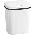 Poubelle de cuisine automatique 15L, poubelle à capteur de mouvement sans contact, 27,6 x 21,4 x 33,5 cm, blanc-0