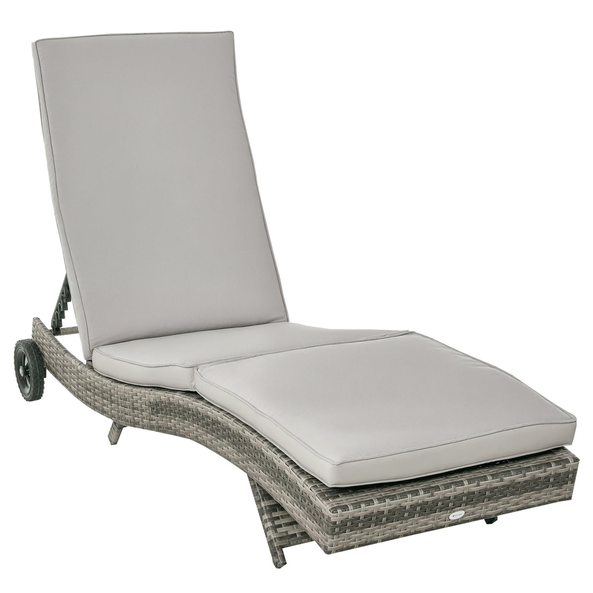 Bain de soleil transat - dossier inclinable 5 positions roulettes - matelas déhoussable inclus - résine-0