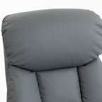 Fauteuil de relaxation inclinable pivotant repose-pied réglable, jusqu'à 150 kg, pour salon, chambre, home cinéma, gris-9