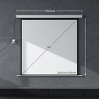 Écran de projection motorisé 85 pouces, 4K HD électrique, montage mural ou plafond, panneau de commande et télécommande-2