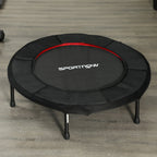 Trampoline de fitness, Ø 102 cm, trampoline d'exercice, pieds antidérapants, cadre en acier, capacité de 100 kg, rouge-6