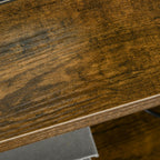 Table de Chevet avec 2 Tiroirs Tissus Table d'appoint petit Meuble de Rangement Style Industriel Commode 2 tiroirs - 45 x 40 x 70,5 cm - Bois et métal-8