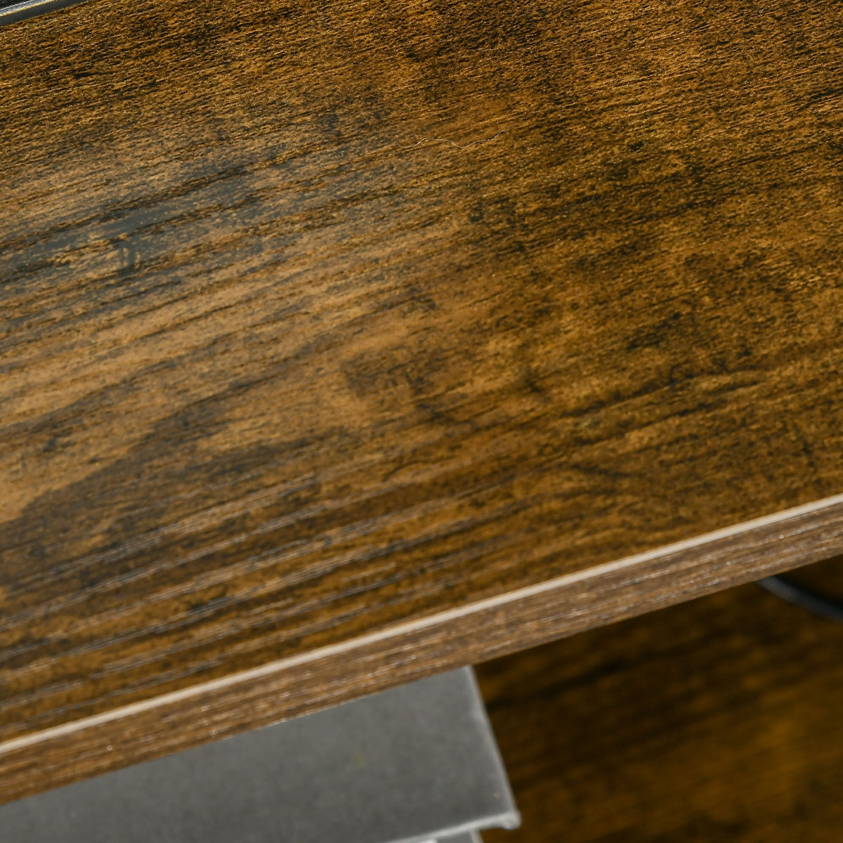 Table de Chevet avec 2 Tiroirs Tissus Table d'appoint petit Meuble de Rangement Style Industriel Commode 2 tiroirs - 45 x 40 x 70,5 cm - Bois et métal-8
