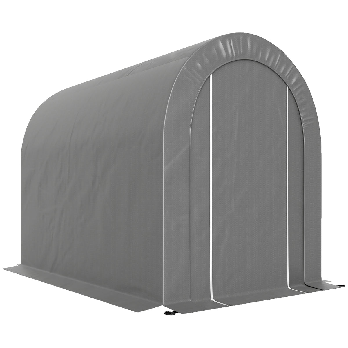 Abri de jardin tente de rangement extérieur abri de vélo garage pour vélo bâche en PE cadre en métal galvanisé gris-0