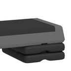Stepper Fitness Aérobic 3 Niveaux, Hauteur Réglable 10,5/15,5/20,5 cm, Surface Antidérapante, Capacité 250 kg, Gris-9