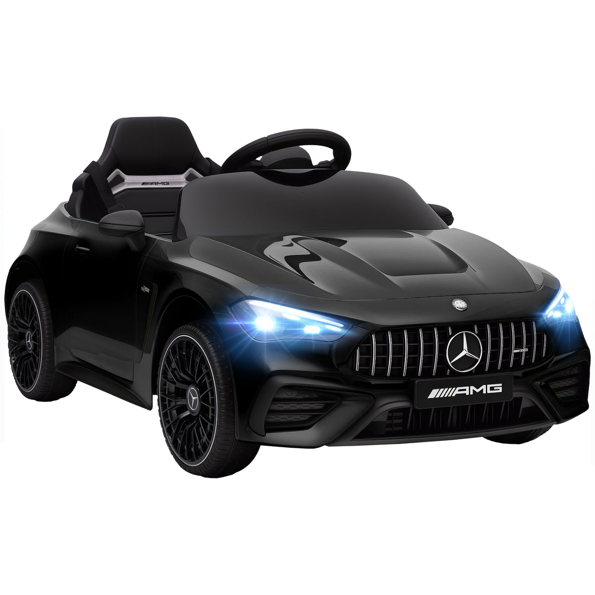 Voiture électrique enfants Mercedes AMG CLE 53 12V 2 moteurs télécommande parentale 2,4G 99 x 55 x 43 cm noir-0