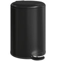 Poubelle de Cuisine 20 L en Métal, Poubelle à Pédale avec Couvercle à Fermeture Douce et Seau Amovible, Noir-0