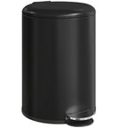 Poubelle de Cuisine 20 L en Métal, Poubelle à Pédale avec Couvercle à Fermeture Douce et Seau Amovible, Noir-0