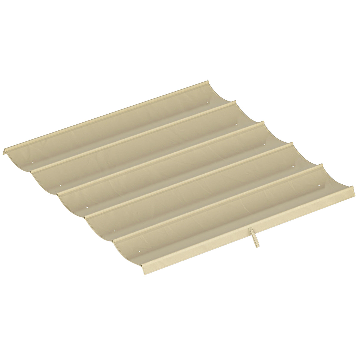 Toile de toit pour pergola tonnelle rétractable de 3 x 3 m - toile uniquement 250 x 255 cm beige-0