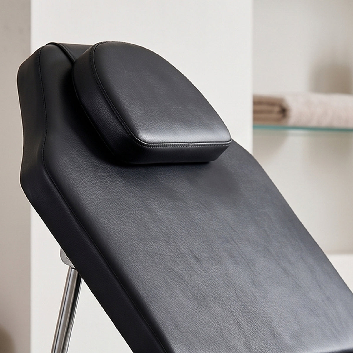 Table de massage pliante, lit de massage 3 zones portable 182 x 62 cm avec appuie-tête et accoudoirs amovibles, noir-9