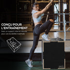 Box Jump pliométrie 3 en 1 boîte à saut musculation fitness pour box training en bois, 41/51/61 cm-5