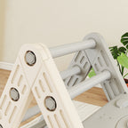 8 en 1 Triangle escalade enfants, arc d'escalade, rampe double-face pour grimper & glisser, 279 x 80 x 69 cm, gris-7