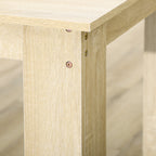 Table à manger table de cuisine design moderne avec grand plateau 2-4 personnes en bois dim. 120L x 69l x 75H cm chêne-8