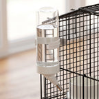 Cage hamster cage rongeur 2 étages avec roulettes plate-forme et échelle en fil d'acier 57 x 43 x 57 cm noir-8