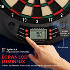 Cible de Fléchettes Électronique 26 Jeu principals 185 jeux variations cibles LCD haut-parleur noir-5