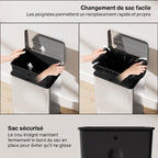 Poubelle de Cuisine 20 L en Acier Inoxydable, Poubelle avec Pédale, Couvercle à Fermeture Douce, Argenté-6