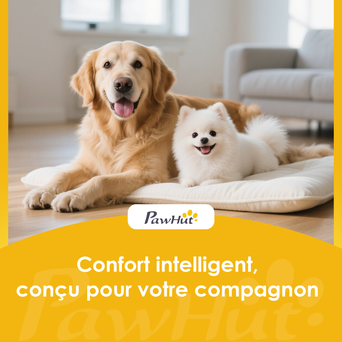 Niche pour Chien Extérieur Maison pour Chien Corps Entièrement Ouvrant pour Nettoyage Facile 84x101x86 cm Gris et Blanc-8