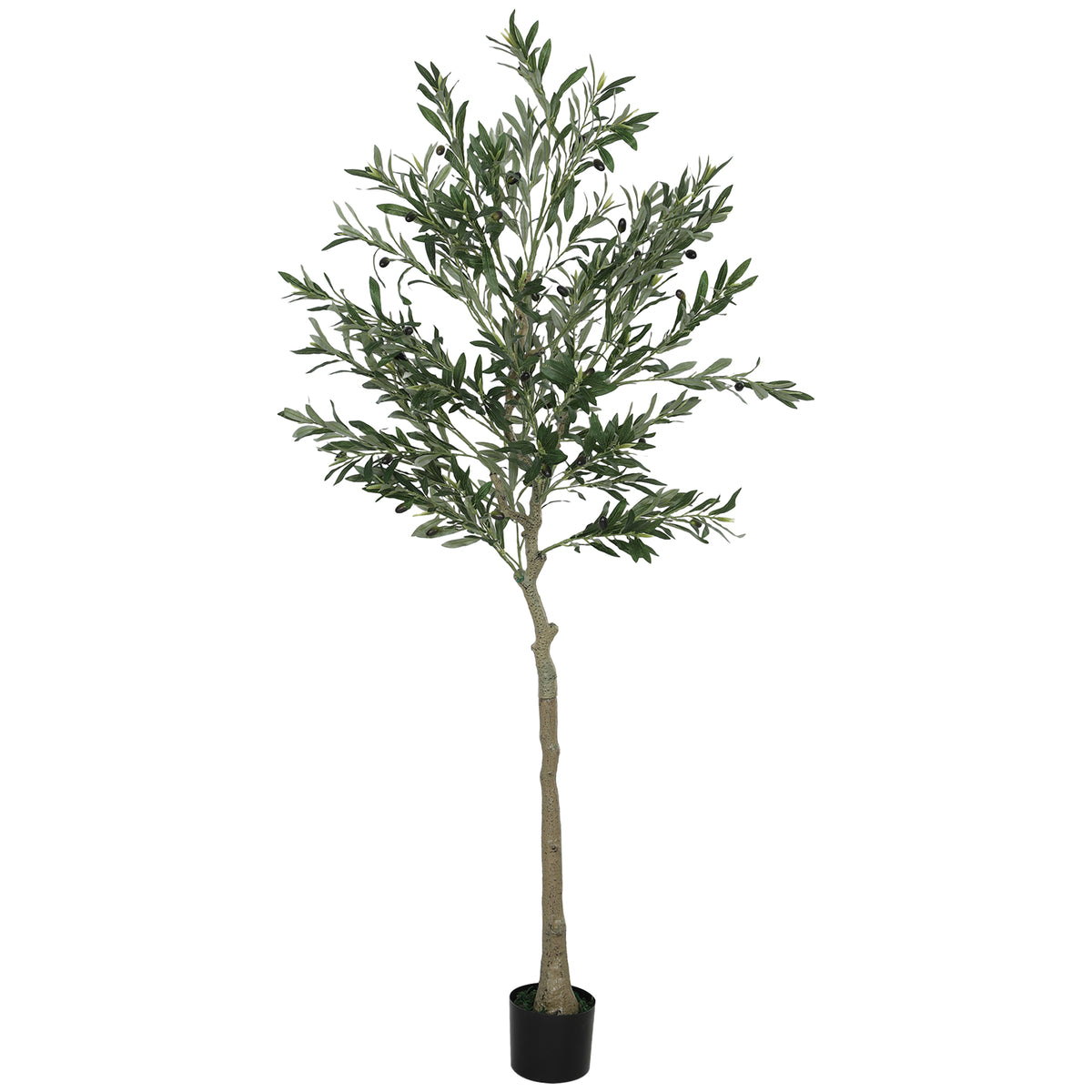Olivier artificiel 180 cm plante artificielle intérieur, décoration pour maison, bureau, salon, chambre-0