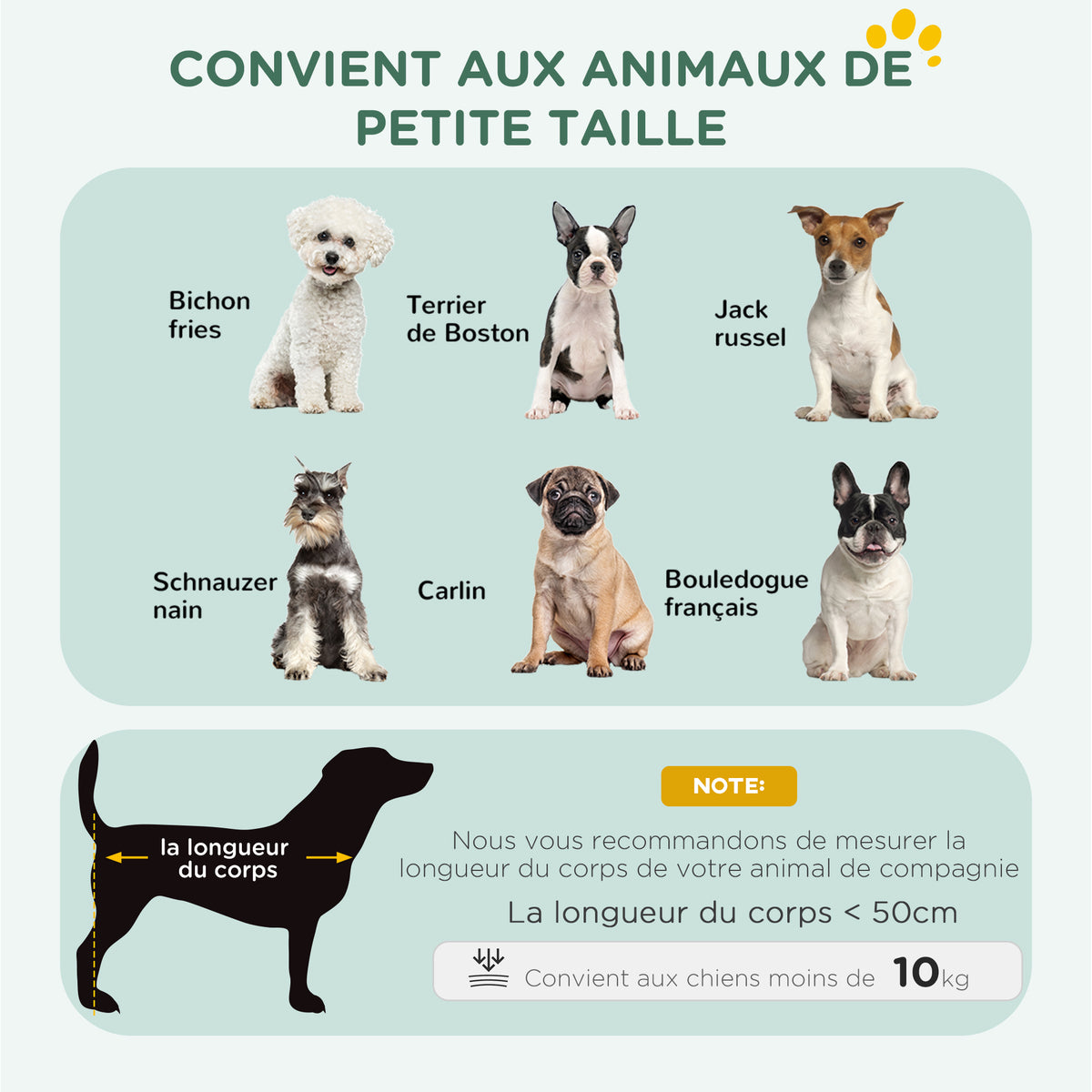 Cage pour chien cage de transport pour chien pliable avec 2 portes plateau amovible coussin lavable 75x48,5x53cm noir-5