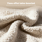 Lot de 2 chaises de salle à manger, chaises de cuisine rembourrées, pieds en bois d'hévéa, 46,5 x 52 x 80 cm, crème-3