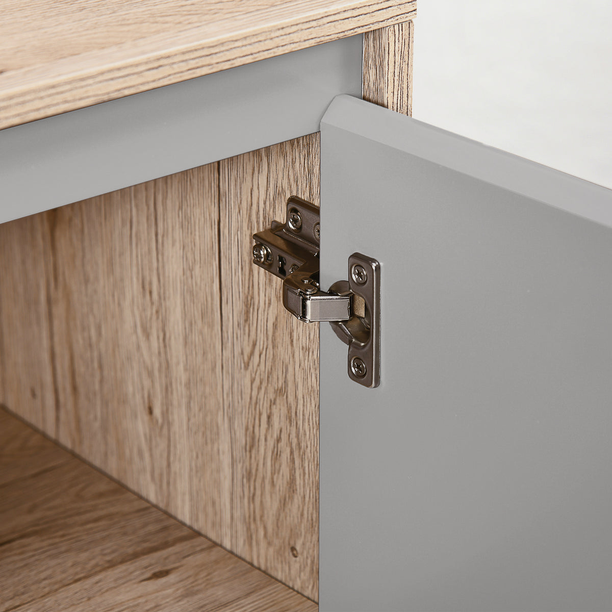 Meuble salle de bain sous Lavabo - meuble sous-vasque - placard 2 portes avec étagère - 60L x 30l x 59,8H cm-8