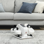 Vélo Elliptique de Bureau pour Maison 12 Vitesses, Écran LED, Antidérapante, Silencieux et Portable, 45x42x26cm, Blanc-8