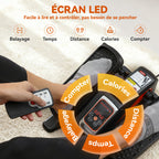 Vélo Elliptique de Bureau pour Maison 12 Vitesses, Écran LED, Télécommande, pédale Antidérapant, 40,7x36x21,5cm, Noir-4