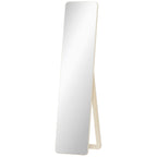 Miroir sur Pied et Mural rectangulaire dim. 37L x 43l x 156H cm bois naturel-0
