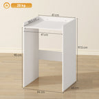 Meuble Machine à Laver avec Plan de Travail, Style Moderne, Anti-Basculement, Meuble de Rangement, 64x60x97,5cm, Blanc-2