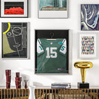 Frame box T-frame cadre aluminium pour maillot porte acrylique doublure interne feutre 70 x 90 cm-1
