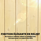 Armoire de Jardin en Bois Toit Acier Galvanisé Texture Gaufrée Étagères Réglables 85x58x213cm Bois Naturel-7