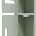 Meuble Colonne de Salle de Bain, Armoire Toilette Haute avec Étagères et Placards - 15 x 17 x 120 cm, Vert Clair-9