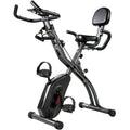 Vélo d'Appartement Pliable Vélo de Fitness 4 en 1 Silencieux Connecté Kinomap Bluetooth et Zwift 105x53,5x109cm Noir-0