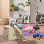 Box jump pliométrie 3 en 1 appareil boîte à saut musculation fitness & entraînement croisé plyobox pour box training 40/45/60 cm en bois-9