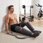 Masseur de jambes, masseur de compression pour les mollets, les genoux, les pieds avec chaleur, 3 modes automatiques-8