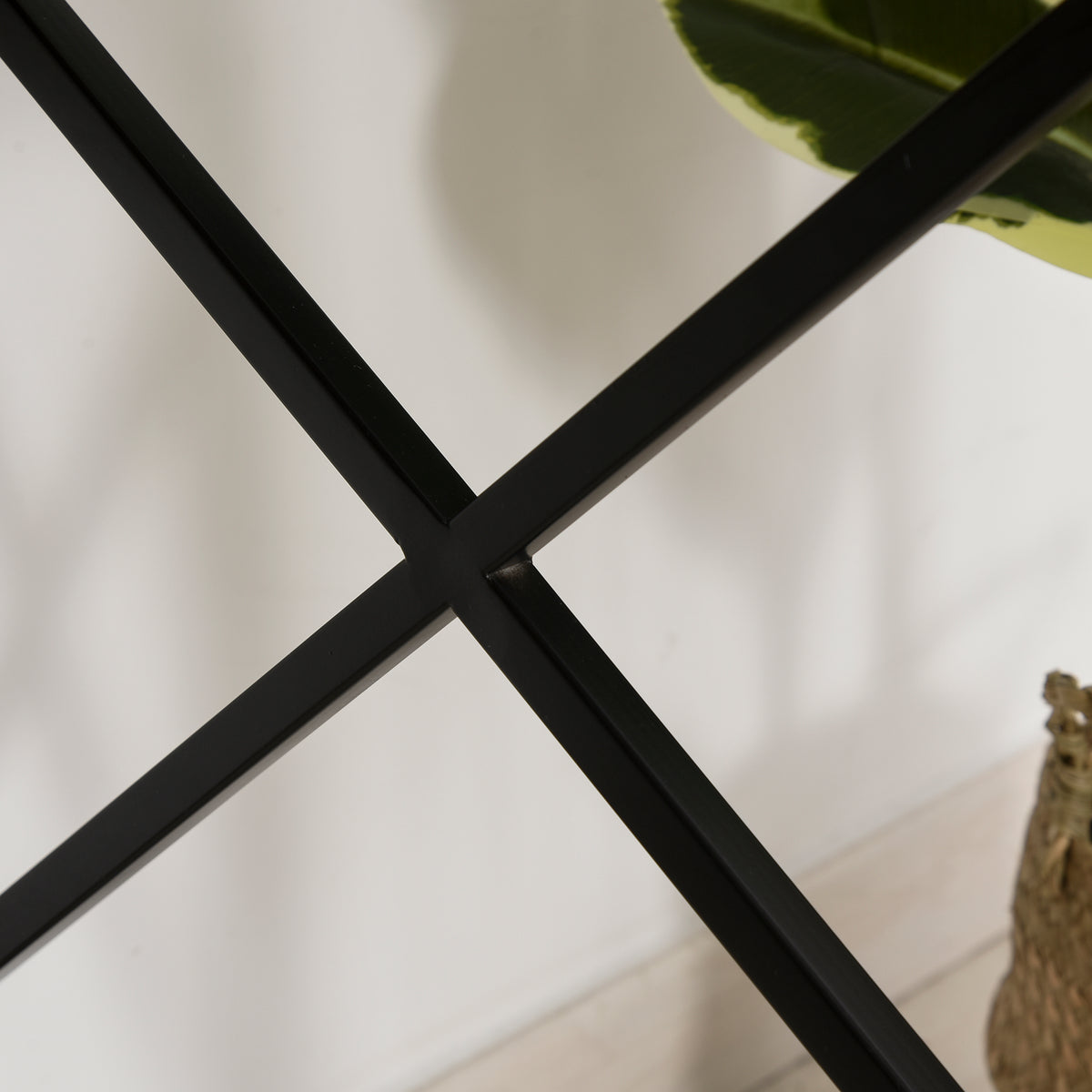 Bureau Design Industriel Grand Plateau 2 niches métal Noir Panneaux Particules Imitation Bois veinage Marron-8