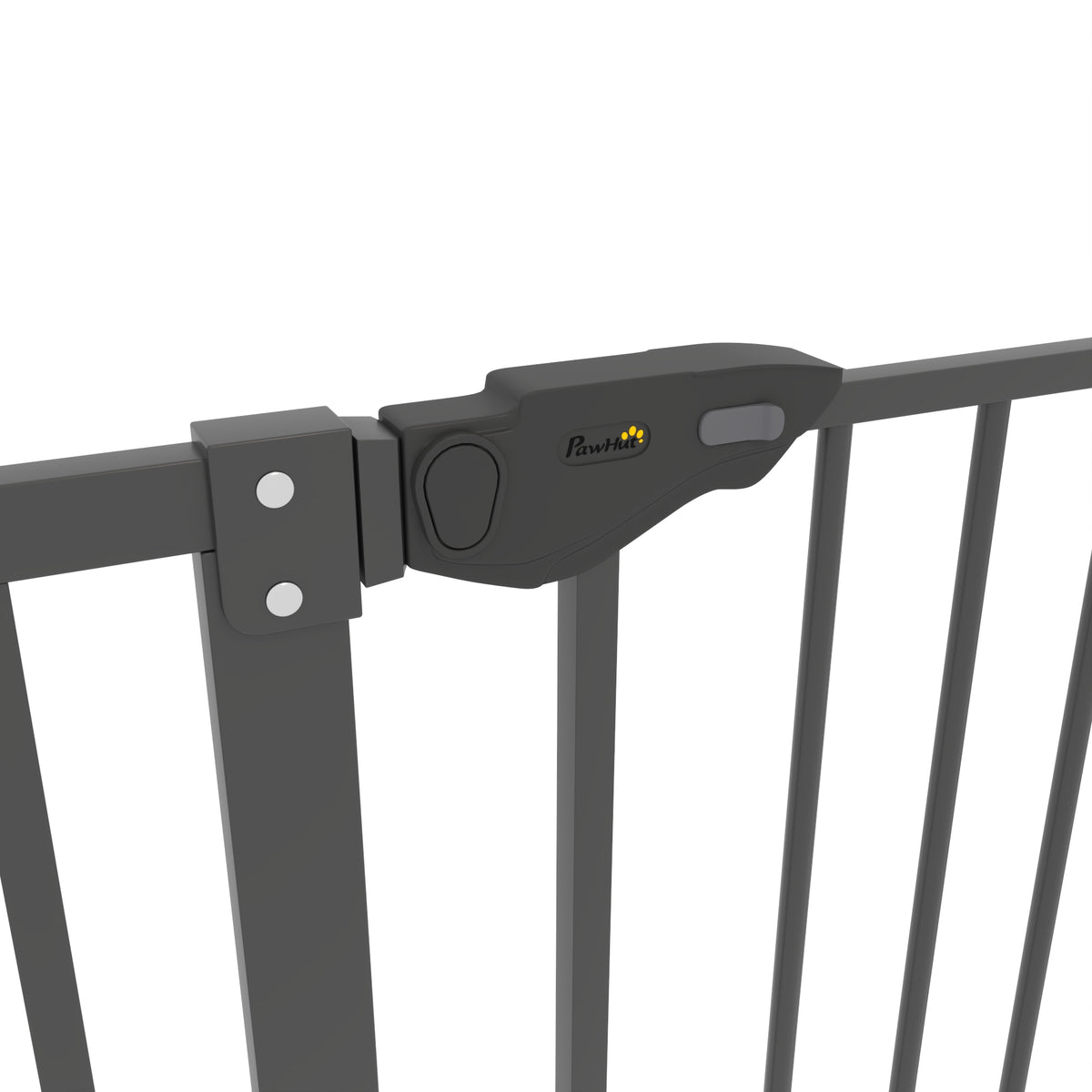 Barrière de sécurité animaux de 104,1H cm avec porte fermeture automatique système de double verrouillage noir-9