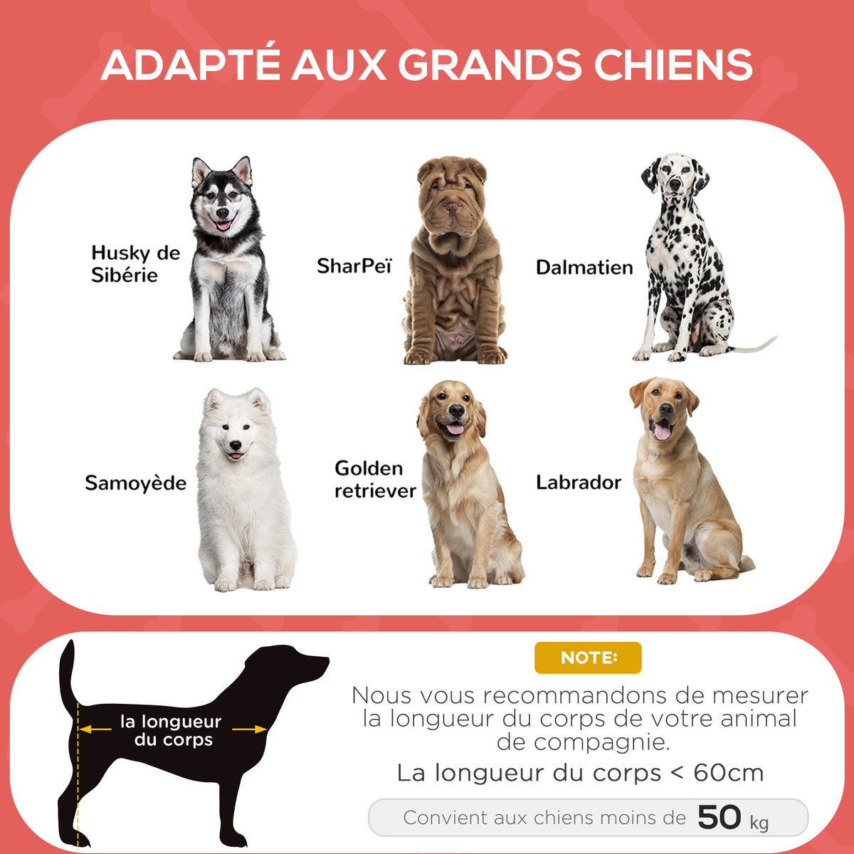 Lit sur pieds lit pour chien chat lit de camp lit surélevé animaux tissu Oxford textilène micro-perforé métal-3
